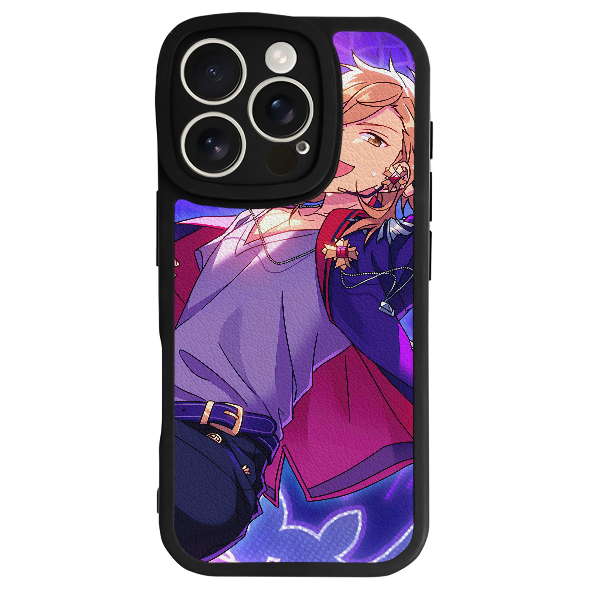 （画像用） あんさんぶるスターズ! Ensemble Stars 【iPhone 16シリーズ対応】シリコンスマホケース（レザー調） 材質：シリコン